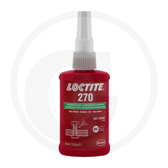 Loctite / Teroson LOCTITE® 270 schroefdraadborgmiddel – hoge sterkte, groen, 50 ml fles