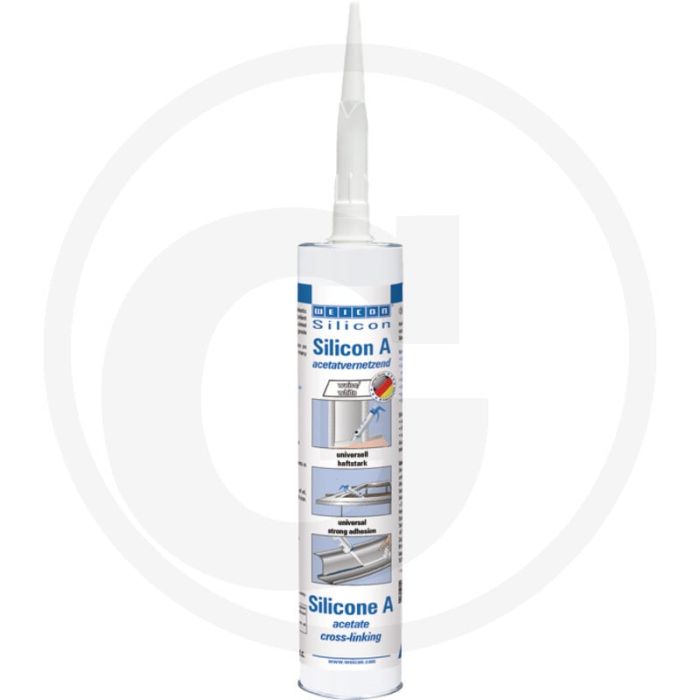 WEICON Siliconen aluminium grijs – 310 ml, temperatuurbestendig -60 °C tot +200 °C