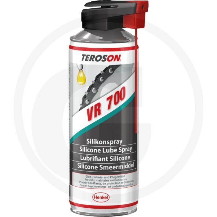 Loctite / Teroson Teroson siliconenspray 400 ml – VR 700, transparant, temp. -30°C tot +150°C