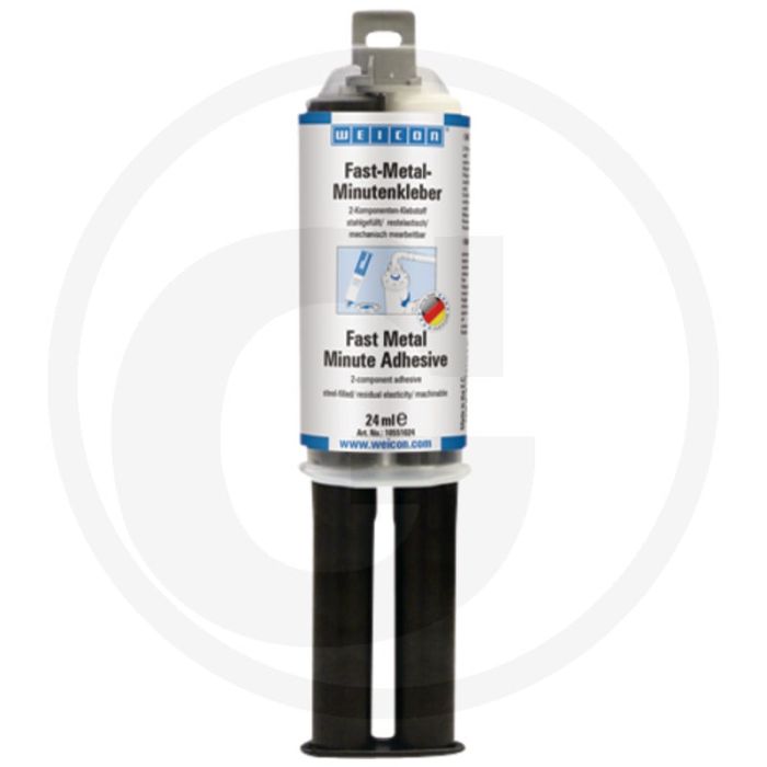 WEICON Fast-Metal minutenlijm – 24 ml, staalgevuld epoxy, uitharding 40 min, grijs WEICON Fast-Metal minutenlijm – 24 ml, staalgevuld epoxy, uitharding 40 min, grijs