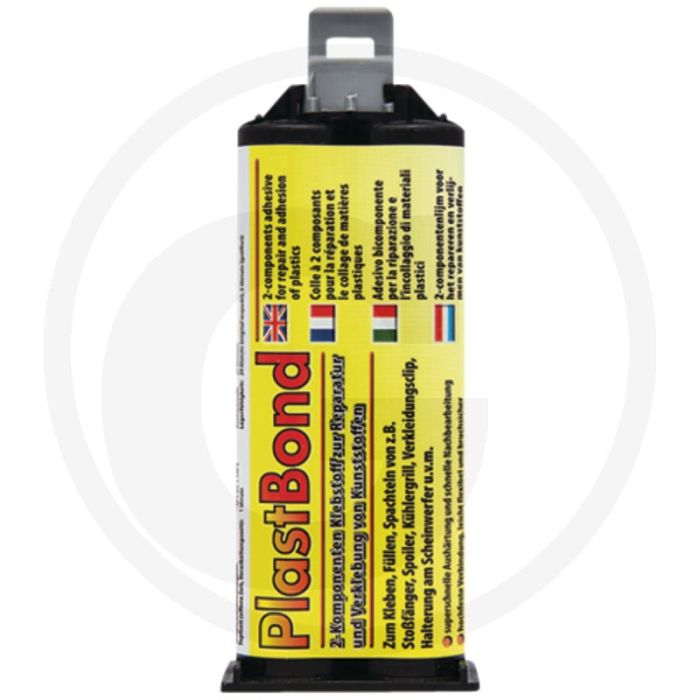 PETEC Verbindungstechnik PlastBond – 50 ml 2-componentenlijm, snel uithardend, zwart