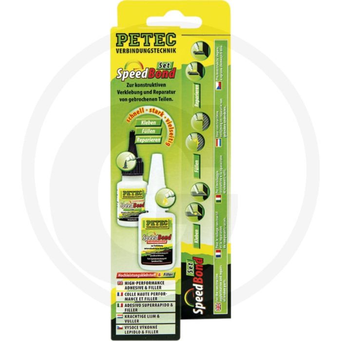 PETEC Verbindungstechnik Speedbondset – Snel, sterk, veelzijdig, in blisterverpakking PETEC Verbindungstechnik Speedbondset – Snel, sterk, veelzijdig, in blisterverpakking