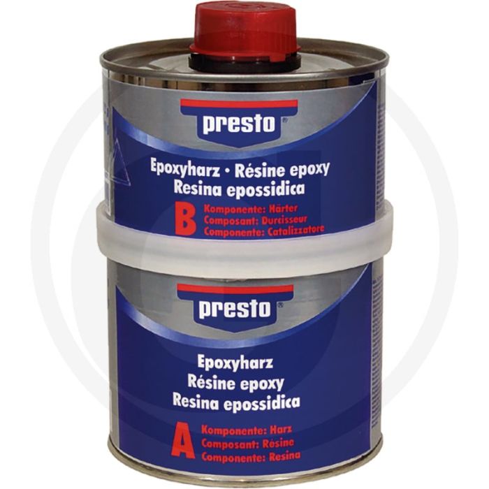 Presto Epoxyhars met harder – 2‑component, oplosmiddelvrij, transparant, inhoud 500 g Presto Epoxyhars met harder – 2‑component, oplosmiddelvrij, transparant, inhoud 500 g