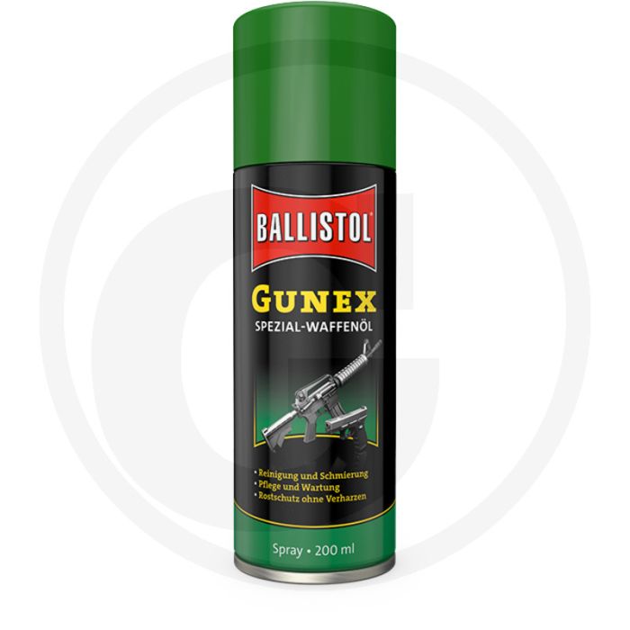 Ballistol GUNEX spray 200 ml – Beschermt en onderhoudt machines en wapens langdurig tegen roest