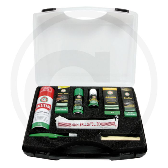Ballistol Wapenverzorgingsset – complete onderhoudsset met oliën, sprays en borstels