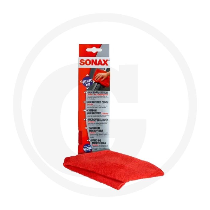 SONAX Microvezeldoek Lakprofi – Pluisvrij, wasbaar en zorgt voor diepe glans zonder krassen