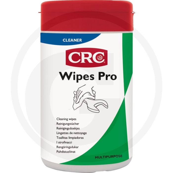 CRC Reinigingsdoekjes Pro – Pluisvrij, geïmpregneerd, verwijdert vet en lijmresten, 100 stuks