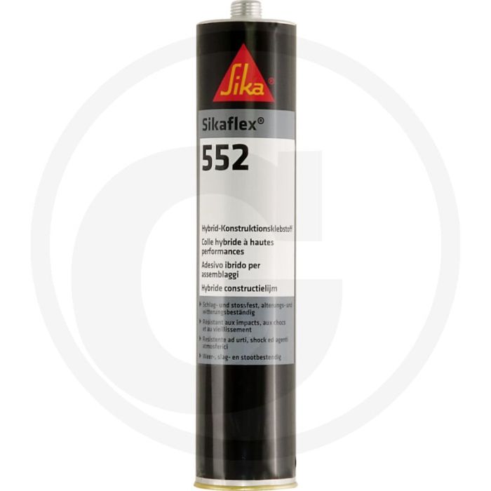 Sika Deutschland Sikaflex 552, zwart, 300 ml (Primerloze constructielijm)