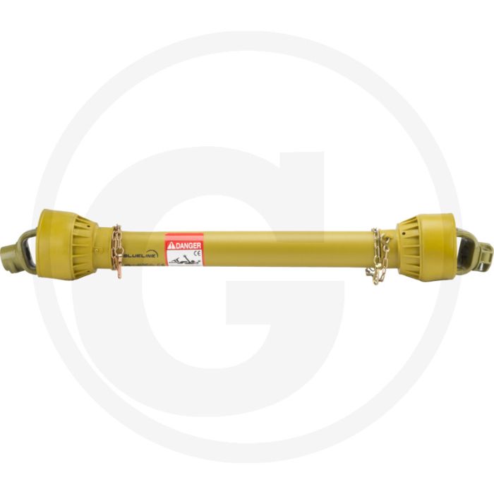 BLUELINE Aftakas, grootte: F25, lengte: 860 mm, 1 3/8" 6 splines, 90 pk, drukstift sluiting