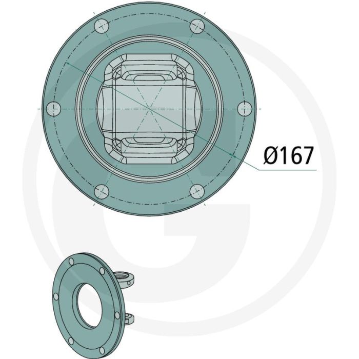 Walterscheid Naaf 1 3/8" (6) CC