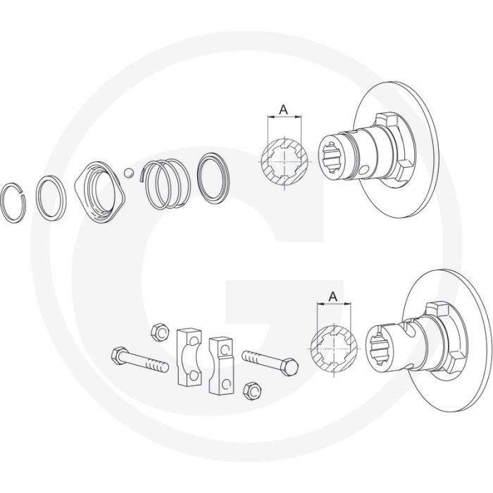 Walterscheid Naaf ZV 1 1/8" (6)