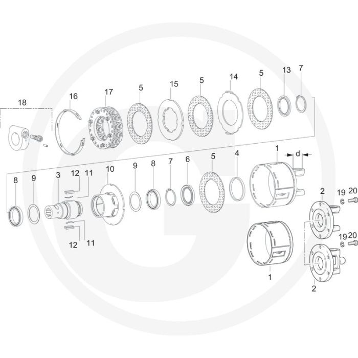 Walterscheid Naaf 1 3/8" (6) ZV