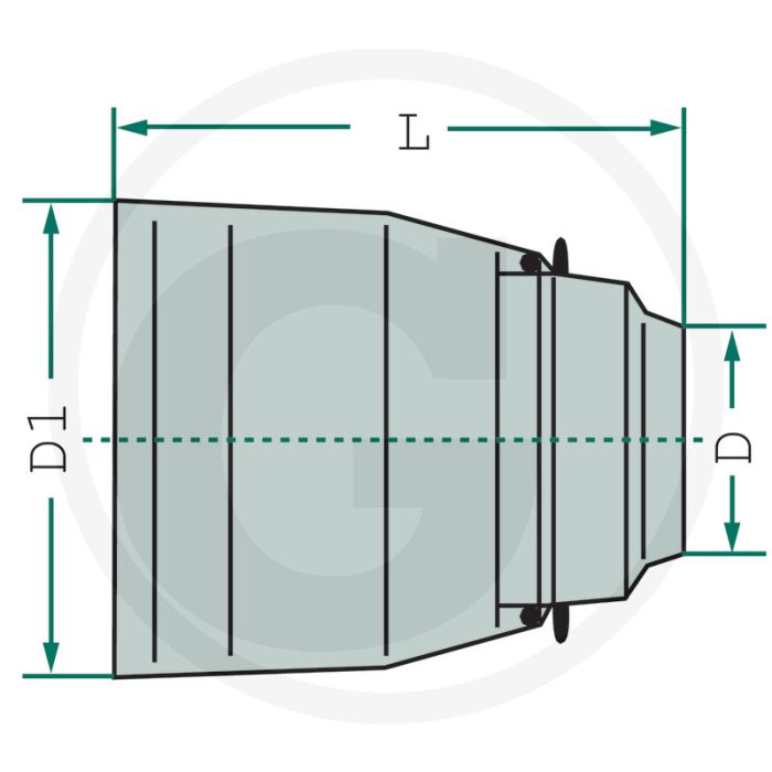 Walterscheid Beschermkap Ø168 mm SC05 WW 70°