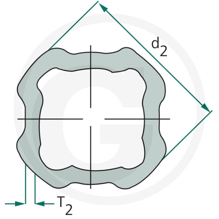 BONDIOLI & PAVESI Profielbuis S5 44,2 mm Lengte 3000 mm