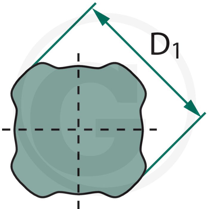 BONDIOLI & PAVESI Profielbuis (Binnen, massieve as, gehard)