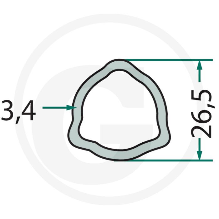 Weasler Profielbuis 3 meter (P1)
