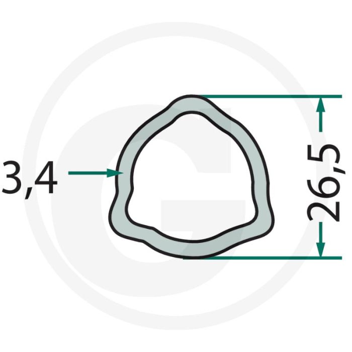 Weasler Profielbuis 1 m - Type B1 P1