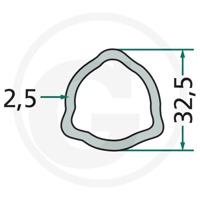Weasler Profielbuis 1 m - Type B1 P2