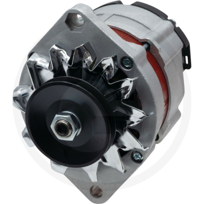 Dynamo 14 volt / 55 A – Poelie Ø82 mm, Bevestiging 72 mm, Aansluitingen B+ (M6), D+ (M5)