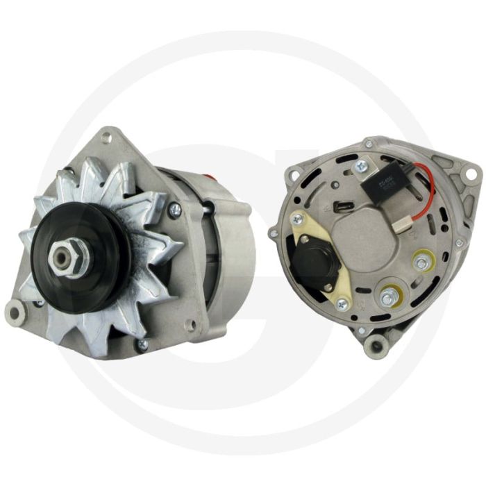 Dynamo 14 volt / 80 A – Stofdicht, met W-aansluiting, Ø68 mm poelie, rechtsdraaiend