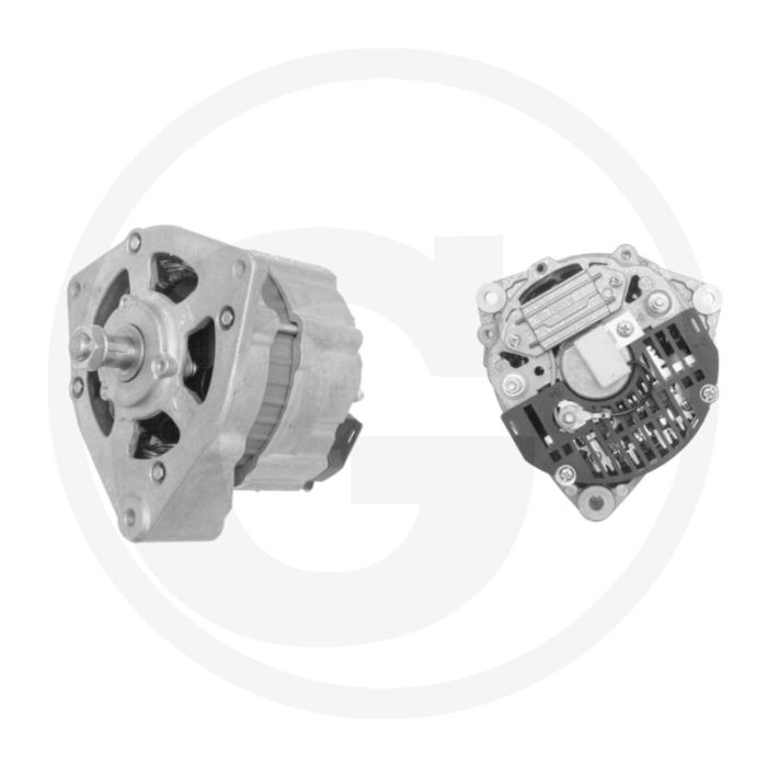 MAHLE Dynamo 28 V / 27 A – Bevestiging 56 mm, Draairichting ↻, Inbouwhoek L+r 60°