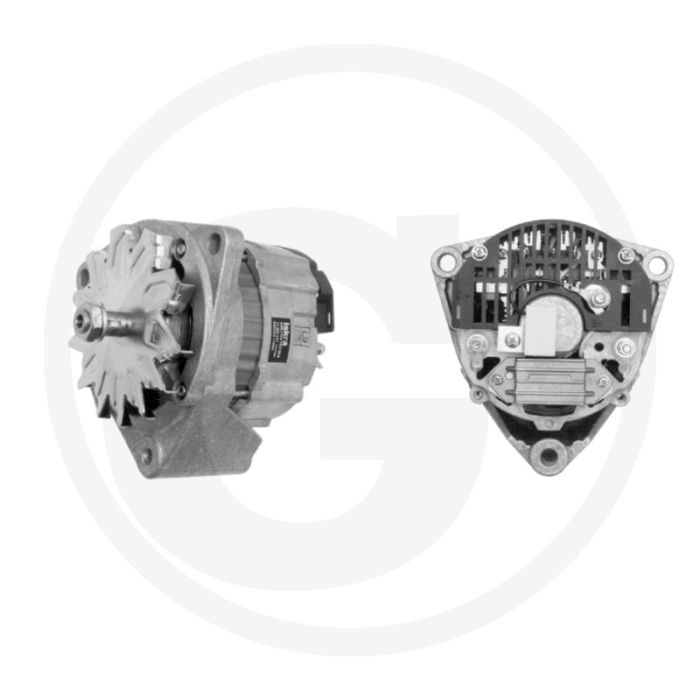 MAHLE Dynamo 14 V / 55 A – Met ventilatorwiel, draairichting ↻, flensmaat 80 mm