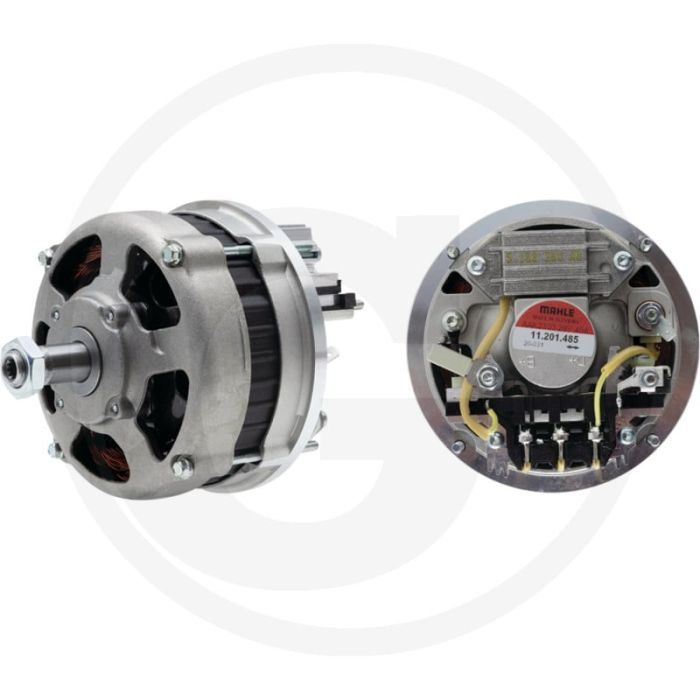 MAHLE Dynamo 28 V / 55 A – Stofdicht, Poelie Ø97 mm, Draairichting ↻