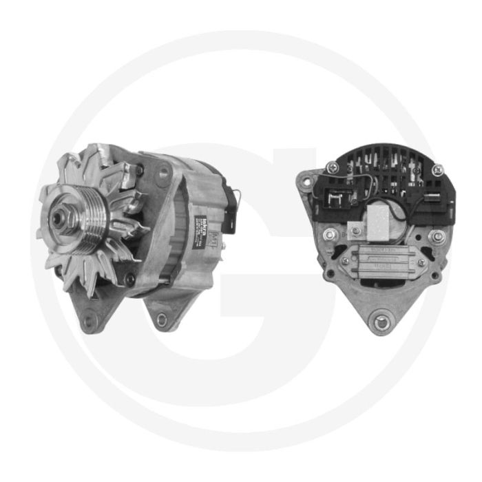 MAHLE Dynamo 14V 55A↻ PVx5 Poelie Ø60mm