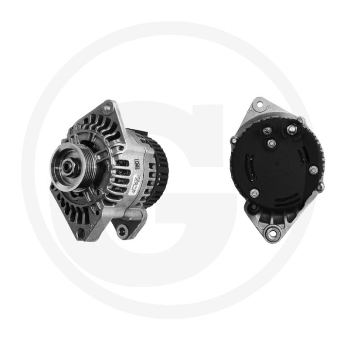 MAHLE Dynamo 14V 80A↻ PVx5 Poelie Ø62mm Vorm A