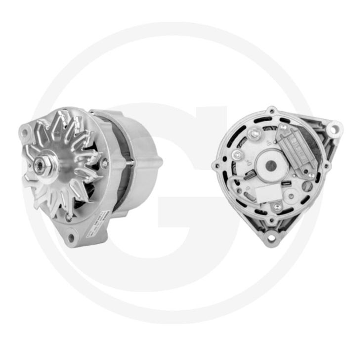 MAHLE Dynamo 14 volt / 95 A – Type B, L60°, Draairichting ↻, Stofdicht