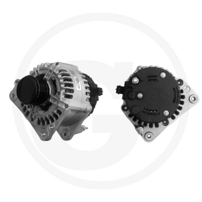 MAHLE Dynamo 14V 120A Links 90° Poelie Ø56mm