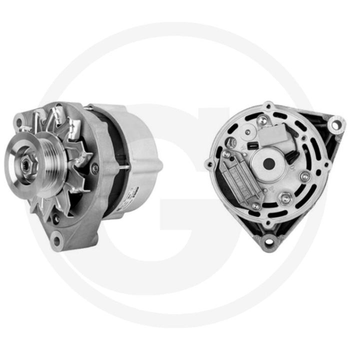 MAHLE Dynamo 14 volt / 120 A Met Powerbandpoelie (6 ribben), Ø60 mm, Draairichting ↻