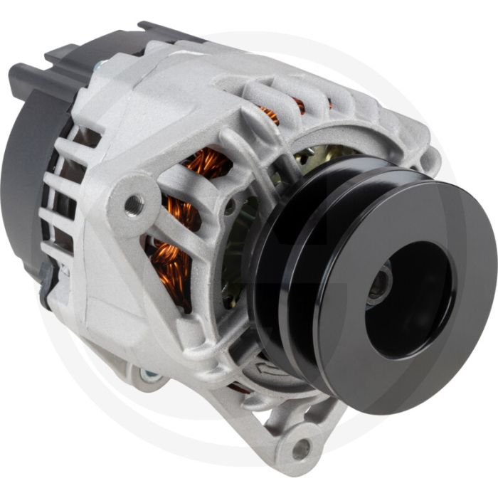 Dynamo 14 volt 85A – Met V-snaarpoelie, poelie Ø74 mm, breedte riem 13 mm