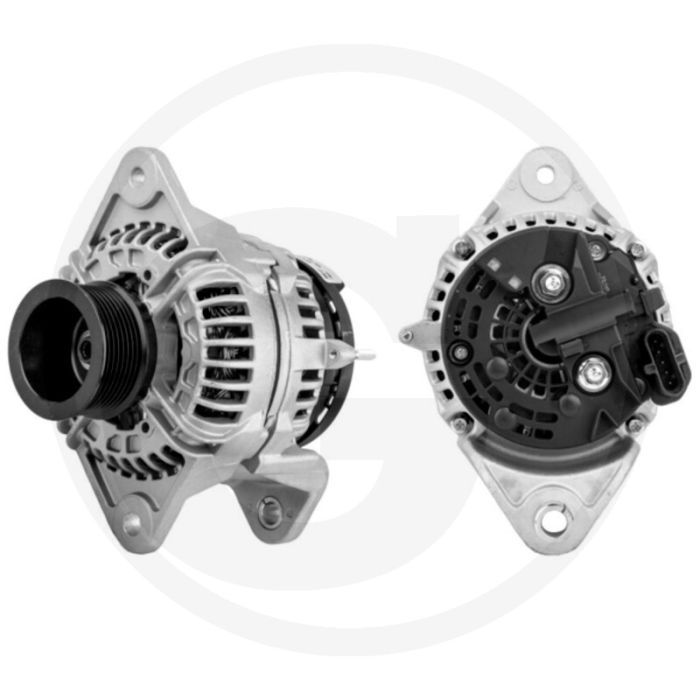 MAHLE Generator 28V 80A Mit Keilrippenriemenscheibe, Poelie Ø73mm, Riem PVx8