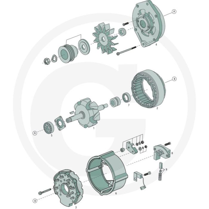 BOSCH Stator – Afb. nr. 2