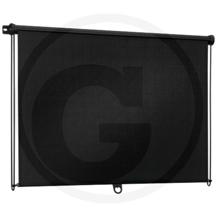 Rolzonwering met geleidebeugels Transparant 600x600 mm