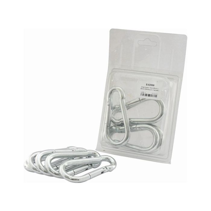 Karabijnhaak, Hook Ø9mm x 90mm (5stuks Agripak)