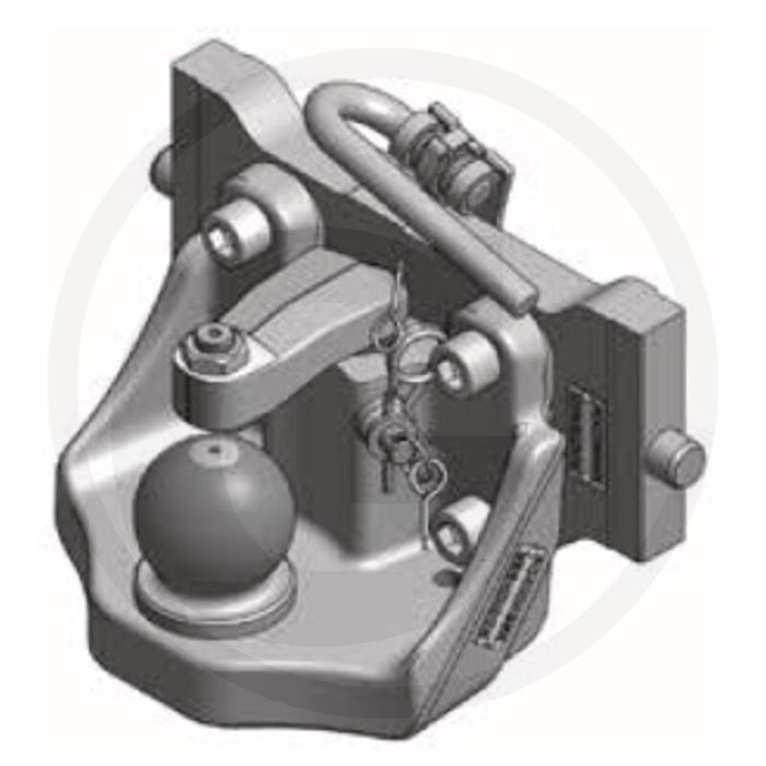 Rockinger Binnenwerk KS80 98,1 kN D-waarde AGCO grijs Rockinger Binnenwerk KS80 98,1 kN D-waarde AGCO grijs