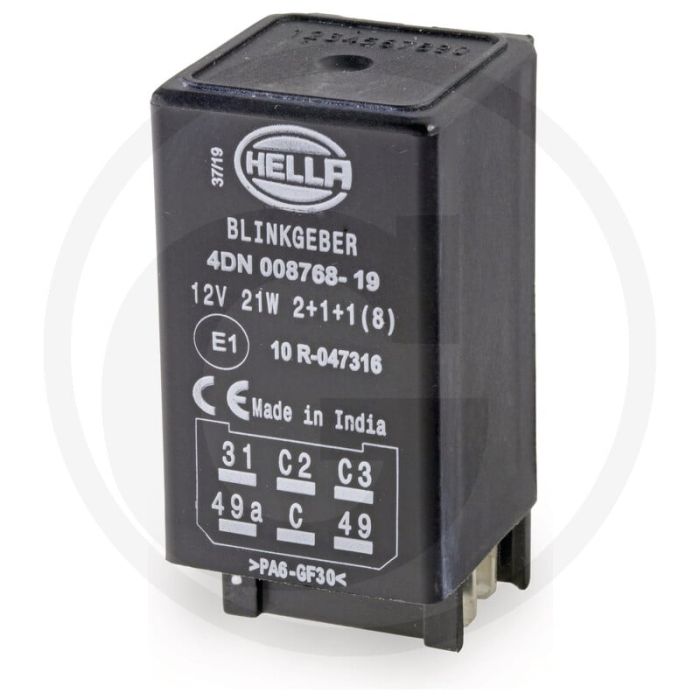 Hella Knipperautomaat / elektronisch (12 volt, 6 aansluitingen)