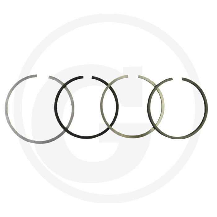 Zuigerverenset (4 veren, Ø: 95 mm,  3 mm (trapeziumring) / 3 mm / 3 mm / 5 mm)