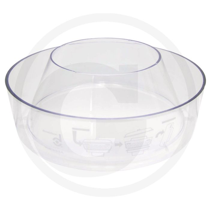 Filterglas Ø266,7 mm hoogte 101,6 mm geschikt voor voorfilter 5679988 e.a.