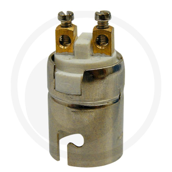 Douille BA15d en métal, 2 pôles, Ø 17 mm Douille BA15d en métal, 2 pôles, Ø 17 mm