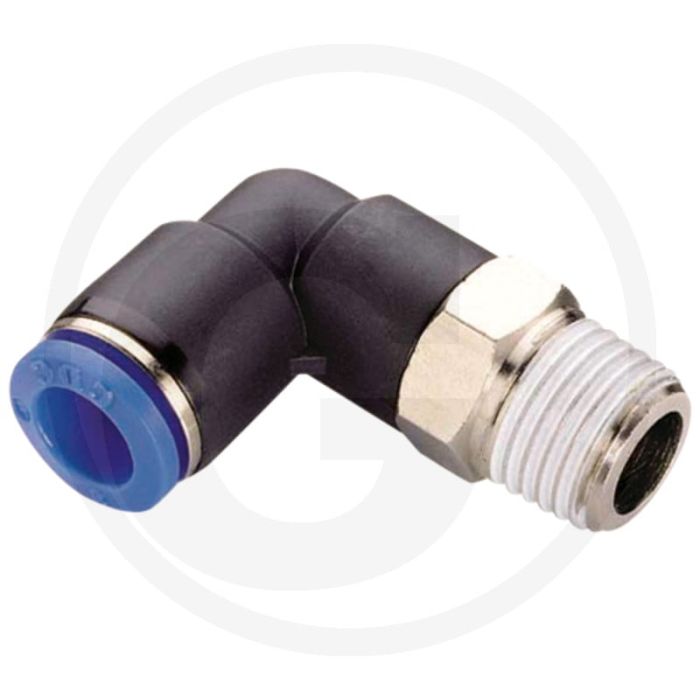 B-WEdk-8-1/8-KU Raccord coudé en plastique Ø 8 mm R1/8"