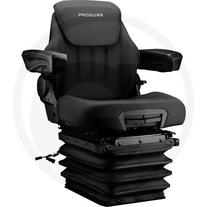 Proboss AS3510, siège à suspension pneumatique, 510 mm, rotation, 12 V