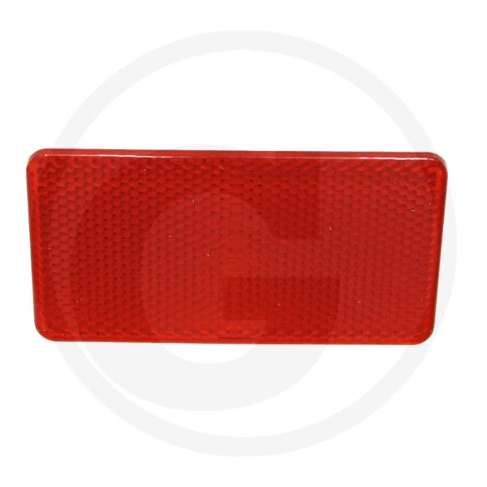 Cobo Reflector rechthoekig rood 80x44 mm gelijmd