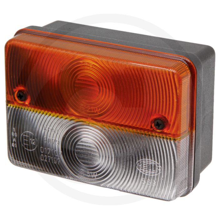 Knipper-breedtelicht rechts rechthoekig geel/wit