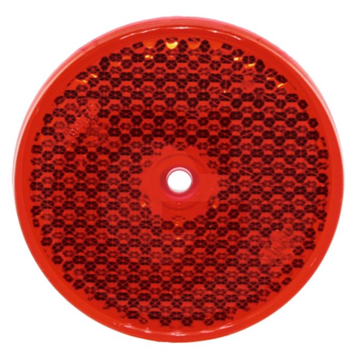 Reflector rond rood Ø80 mm geschroefd