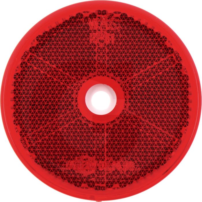 Reflectoren rond rood Ø 61 mm geschroefd