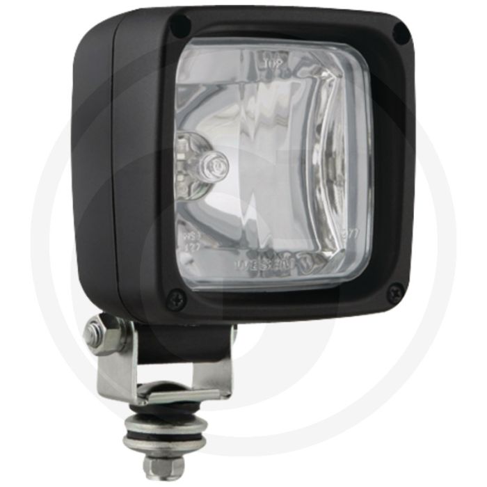 Werklamp 12V/55W H3 breedstraler hoekig
