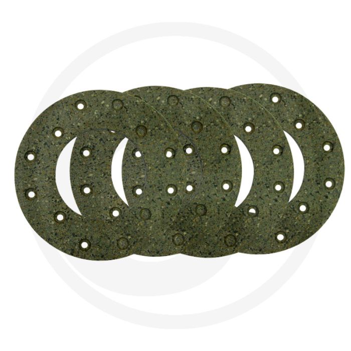 Remvoeringset ((schijfrem) met klinknagels, 152 x 80 mm,  dikte 5 mm)